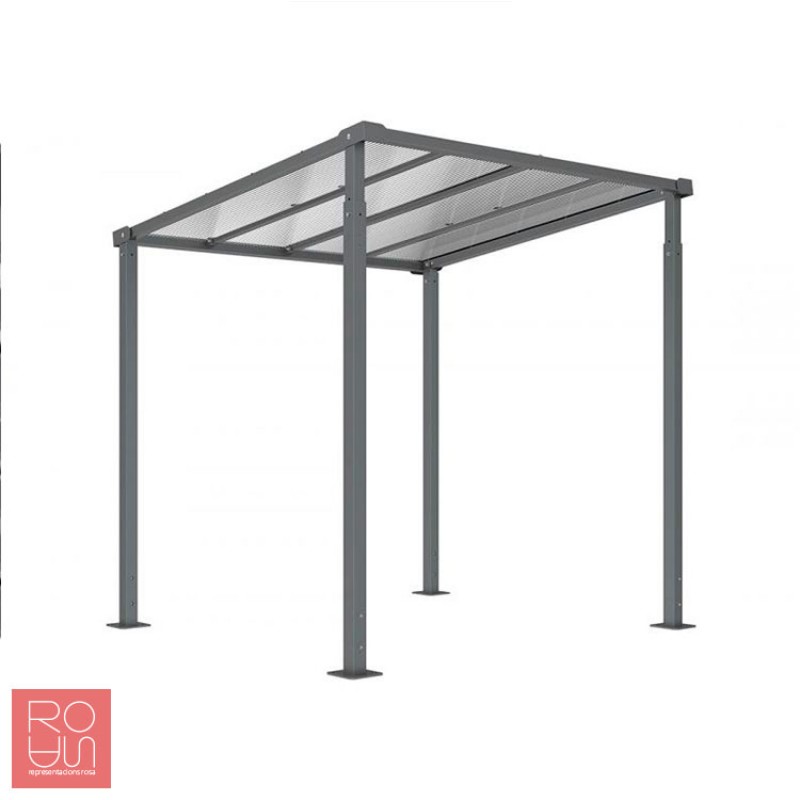 Pèrgola de pas coberta model Milà